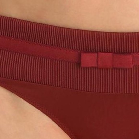 NWOT Marie Jo Rafael Terracotta Brown Mesh Back Cheeky Thong - Picture 4 of 4